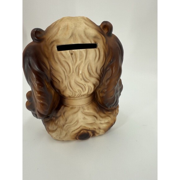 Norleans Cocker Spaniel Bank Puppy Ceramic Dog Bank Figurine Vintage Collectible - Picture 7 of 16